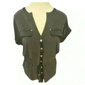 White House Black Market Short Sleeve Sandwash Utility Tee Size XS NWT